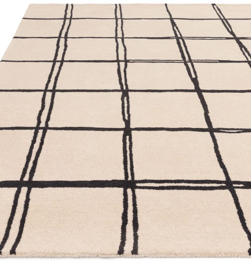 Albany Rug Grid Monochrome