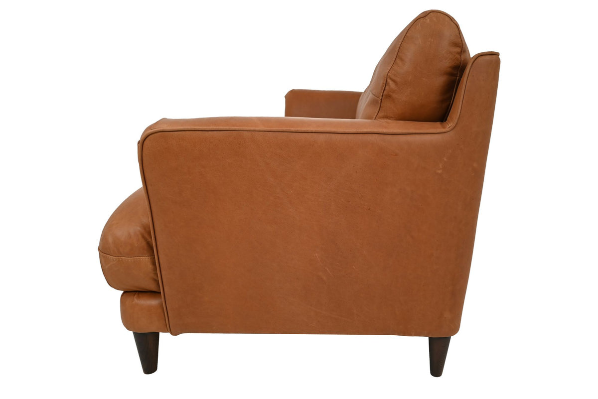 Azriel 2 Seater Natural Leather Sofa