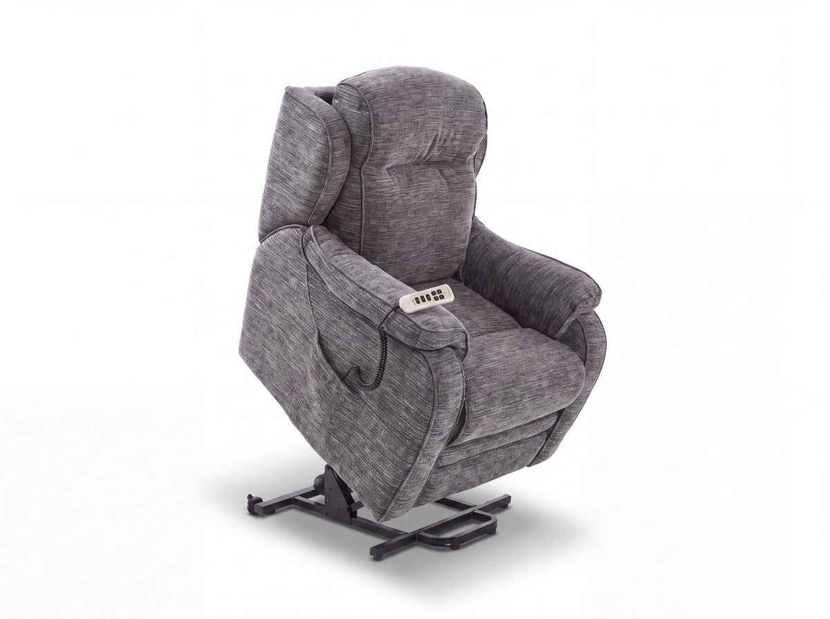 Boston Power Rise and Recline Armchair Waffle Slate