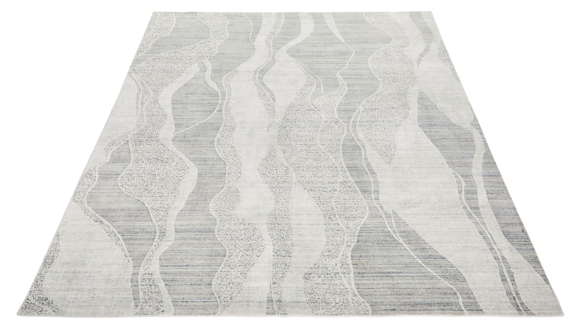 Concept Looms DU147 White/Light Blue Rug