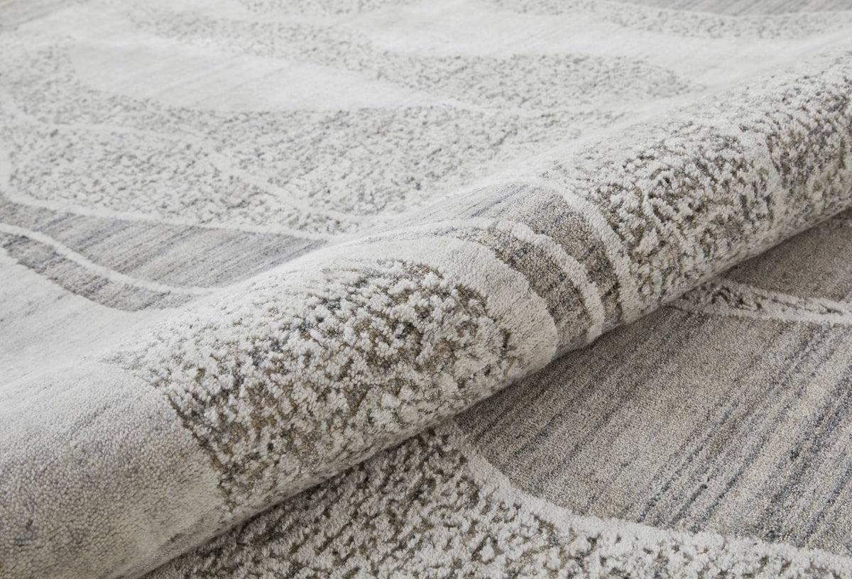 Concept Looms DU147 White/Light Blue Rug