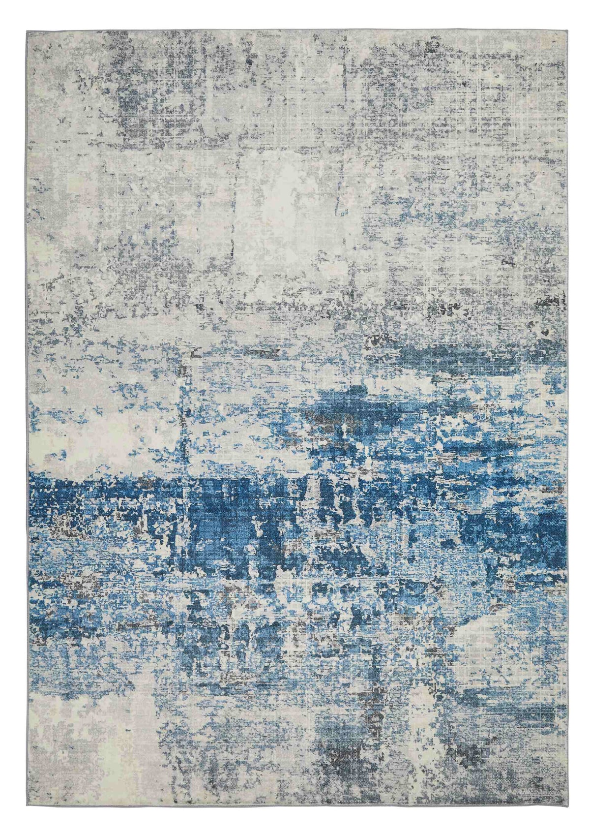 Concept Looms LUX07 Washable Rug Ivory Blue