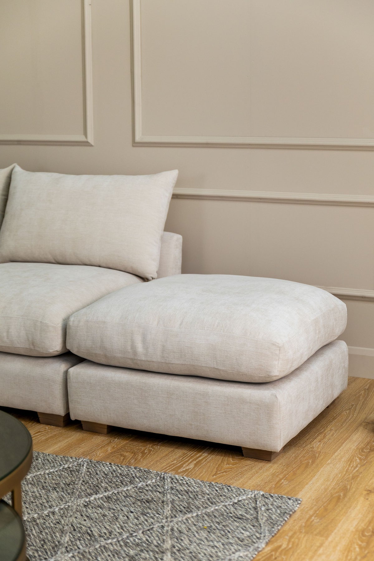 Girona Footstool Digby Beige