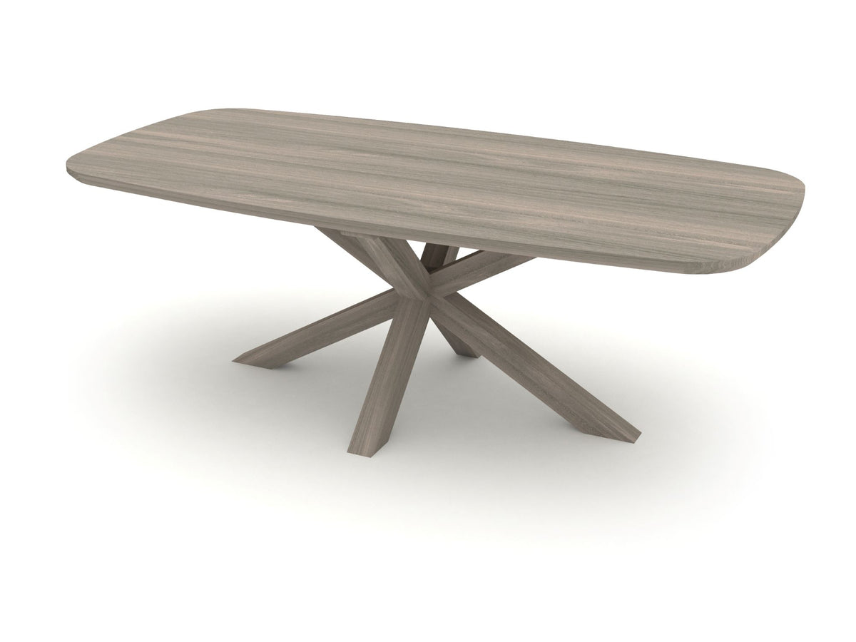 Hillsdale Ash Star Leg Table 4cm plate 220x105cm