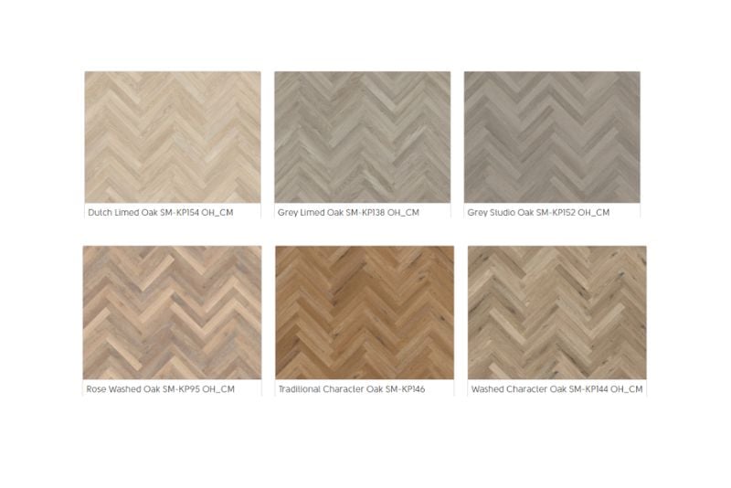 Knight Tile Herringbone - Gluedown (45.7x7.6cm)