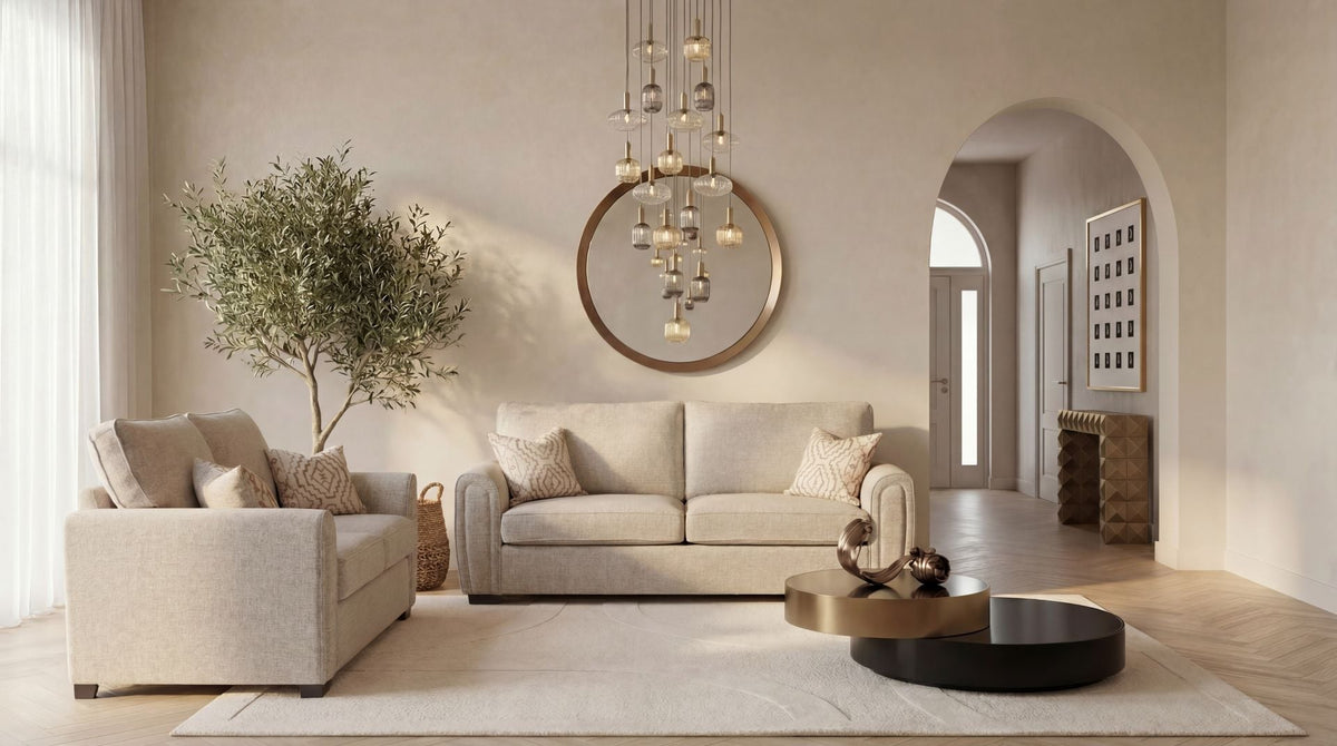 Louisiana Natural Diamond 4 Seater Sofa