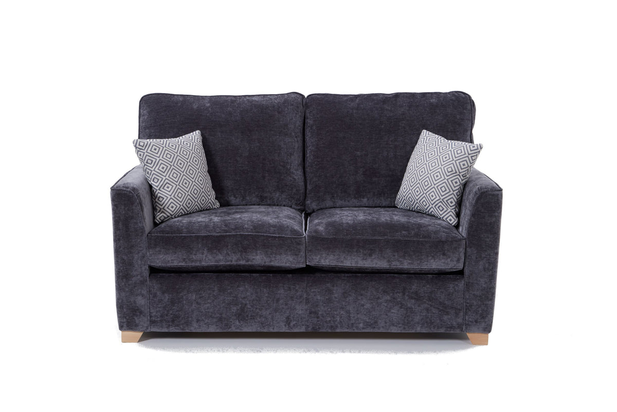 Piper 2 Seater Fabric Sofa Bed Charcoal
