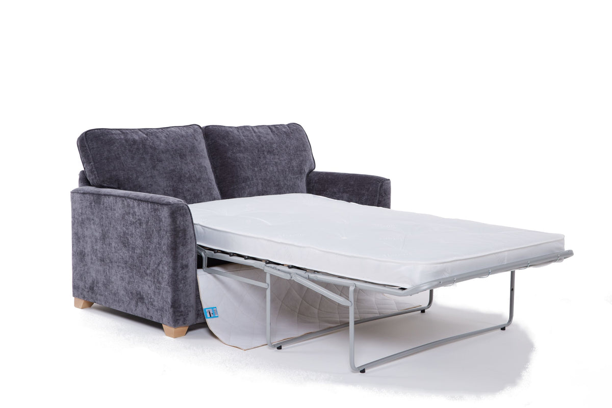 Piper 2 Seater Fabric Sofa Bed Charcoal