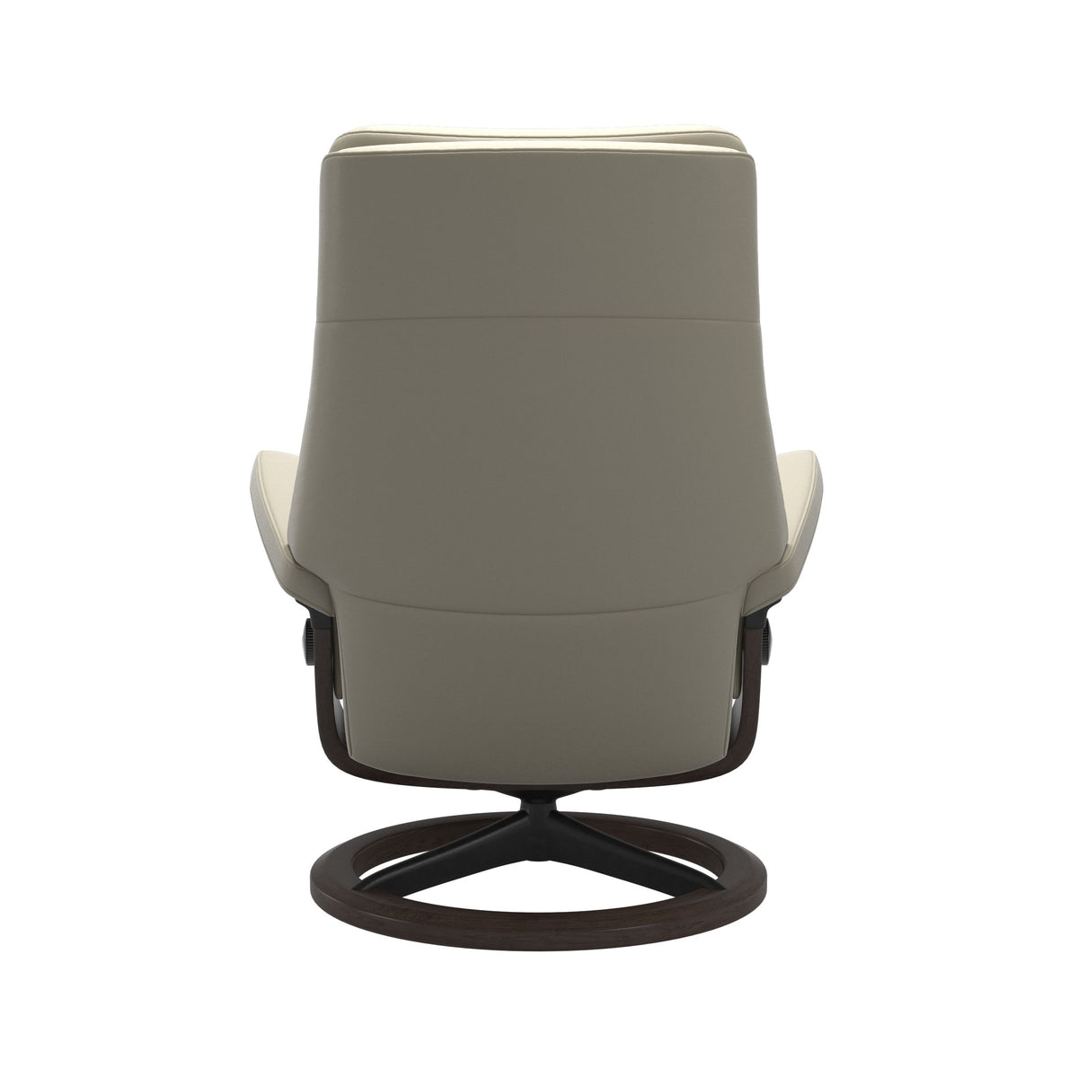Stressless Paul M Recliner Light Grey Chair and Stool