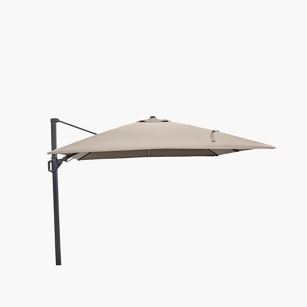 Taupe Glow Garden Parasol and Base