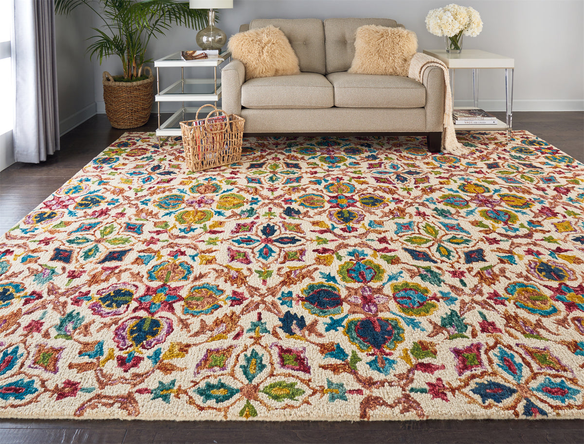 Vibrant VIB08 Ivory Rug