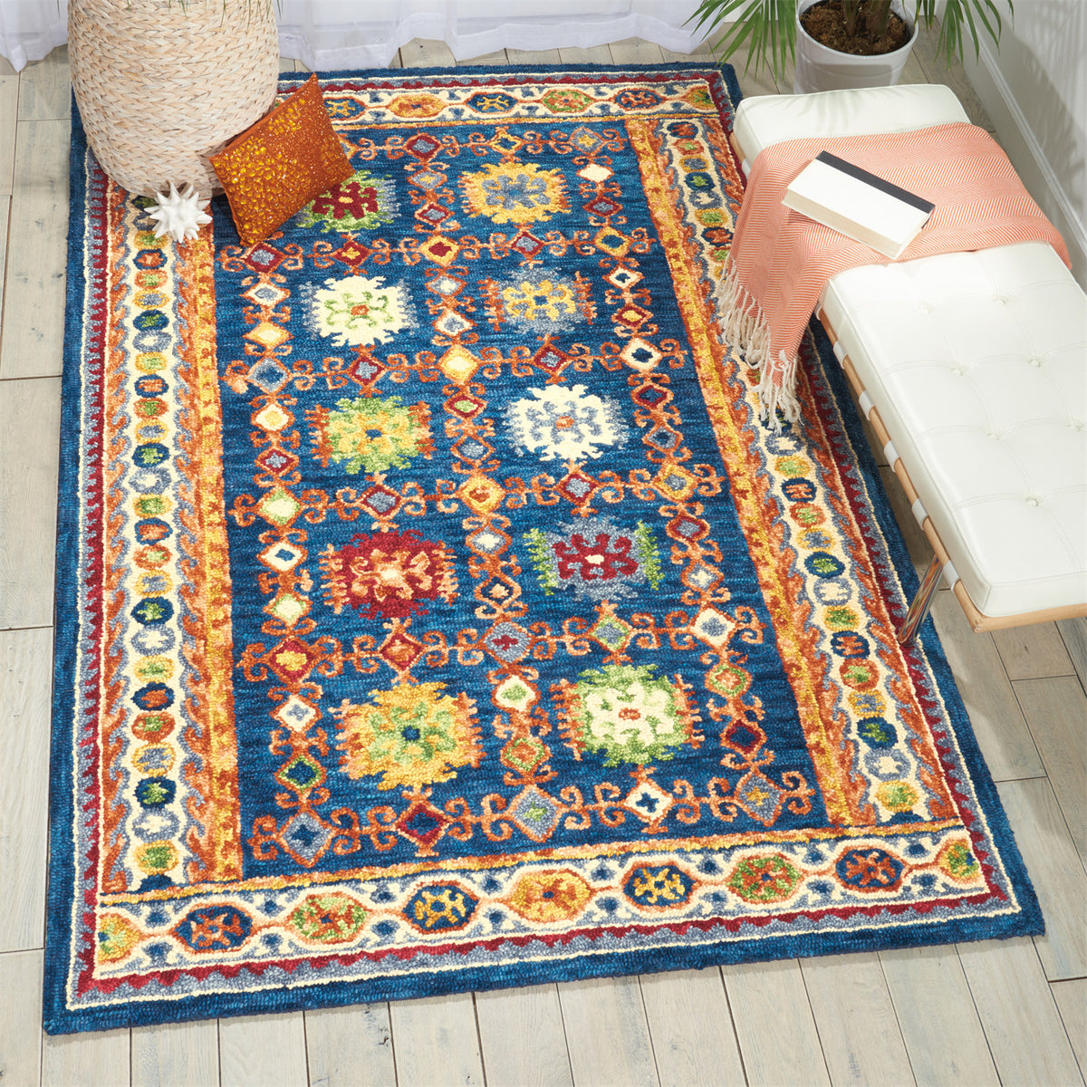 Vibrant VIB09 Navy Rug