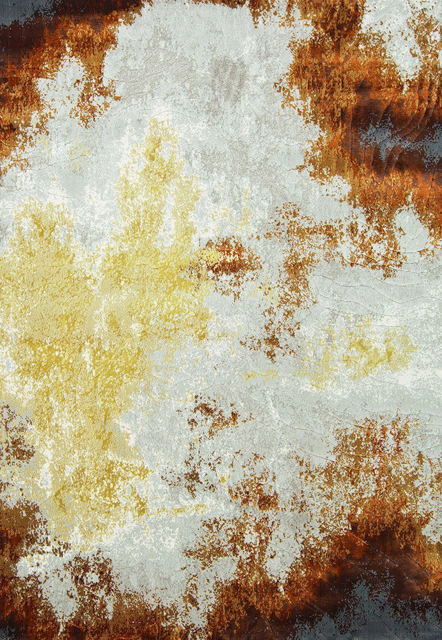Amadeus Rug Terracotta Abstract
