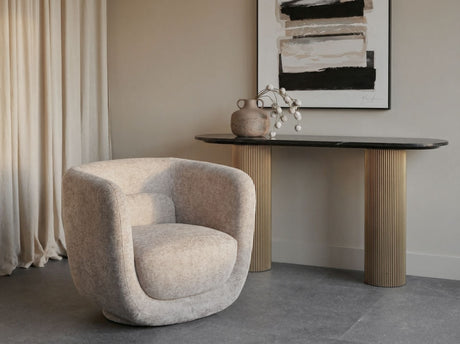 Arken Swivel Chair Beige