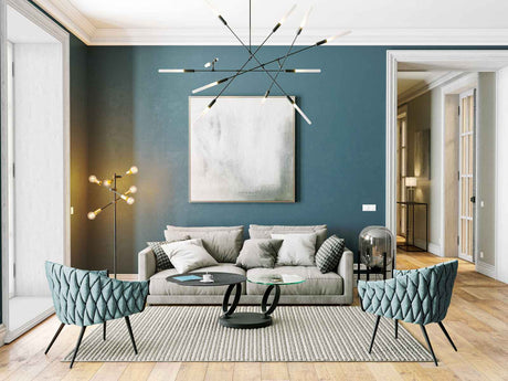 Astra Eolia Black and Glass Coffee Table