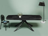 Astra Grande Extending Dining Table Black