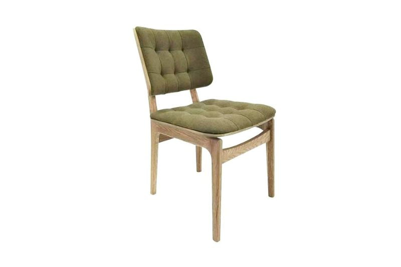Boden Hunter Green Dining Chair Bianco Oil Legs