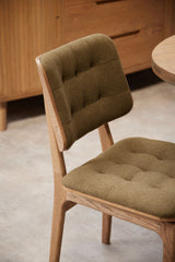 Boden Hunter Green Dining Chair Grey Oil Legs