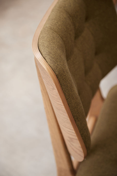 Boden Hunter Green Dining Chair Grey Oil Legs