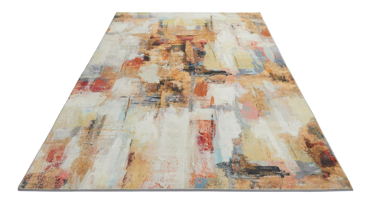 Concept Looms LUX03 Washable Rug Beige Multi