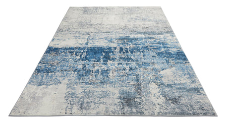 Concept Looms LUX07 Washable Rug Ivory Blue