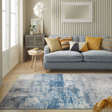 Concept Looms LUX07 Washable Rug Ivory Blue