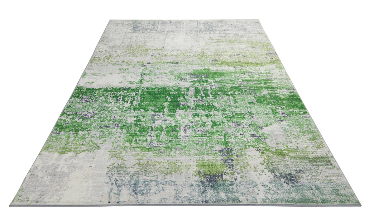 Concept Looms LUX08 Washable Rug Ivory Green