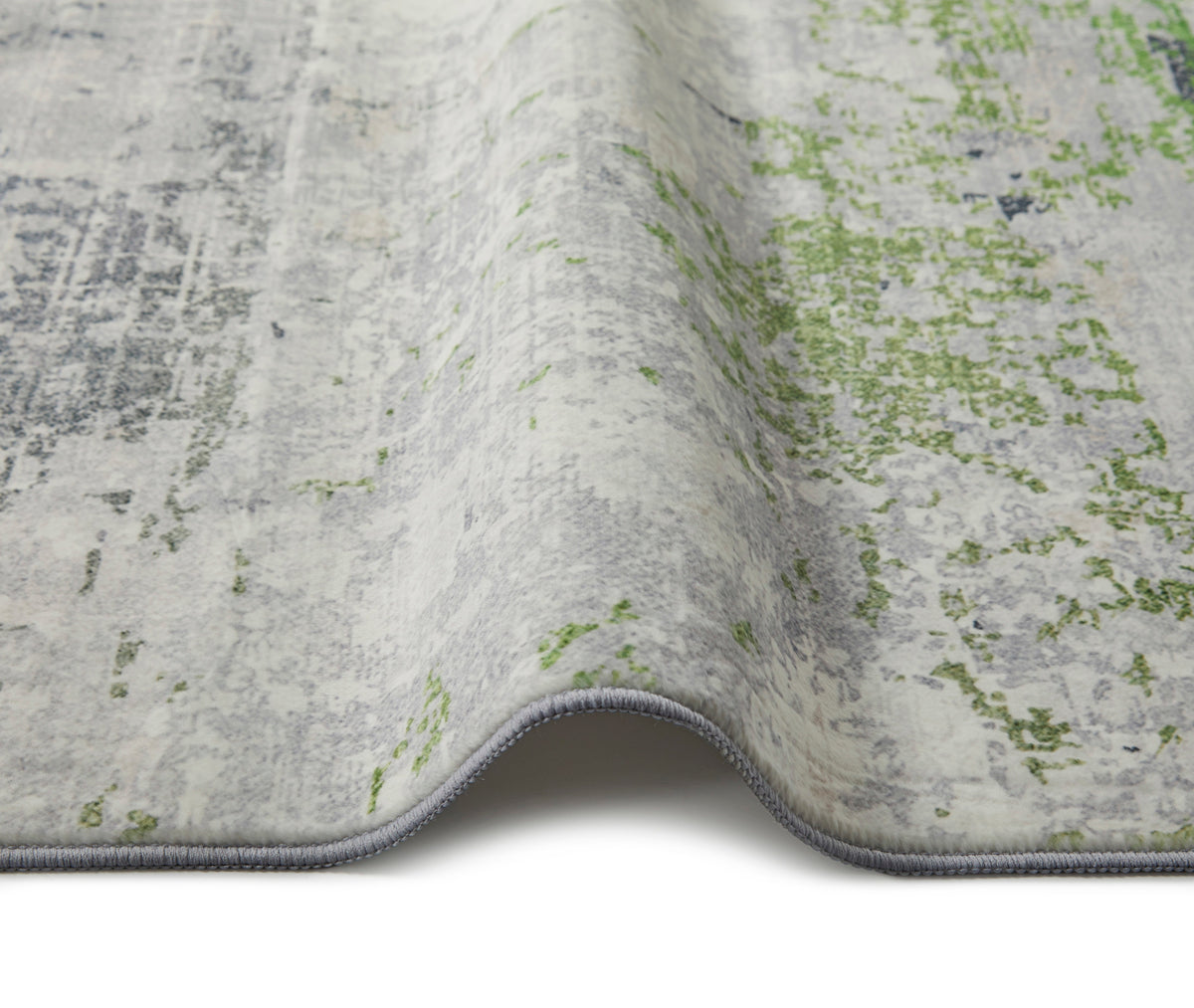 Concept Looms LUX08 Washable Rug Ivory Green