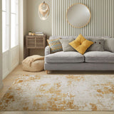 Concept Looms LUX12 Washable Rug Light Gold