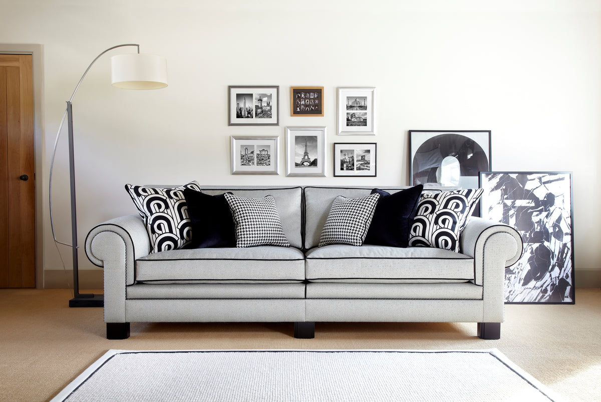 Duresta Coco Grand Split Sofa Flatiron Pearl