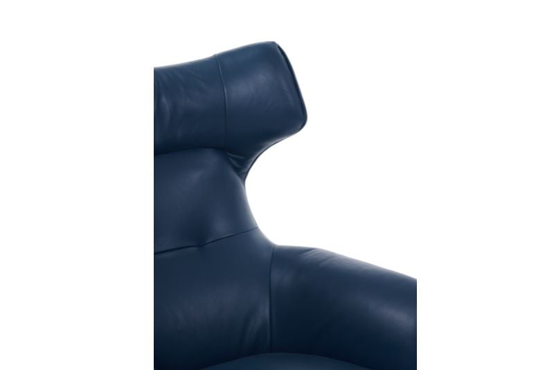Flavio Swivel Chair Petrol Blue