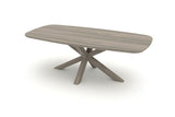 Hillsdale Ash Star Leg Table 4cm Plate 200x100cm