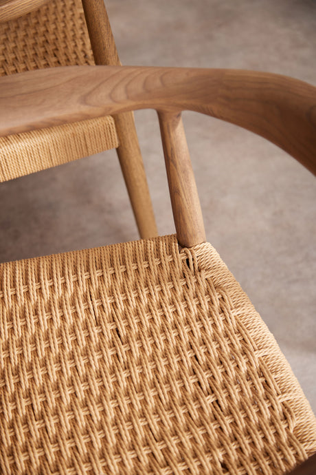 Hugo Chair with Natural Weave Rope