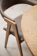 Hugo Double X Pedestal Oval Dining Table