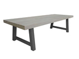 Kingsville Garden Dining Set Graphite 240cm