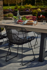 Kingsville Garden Dining Set Graphite 240cm