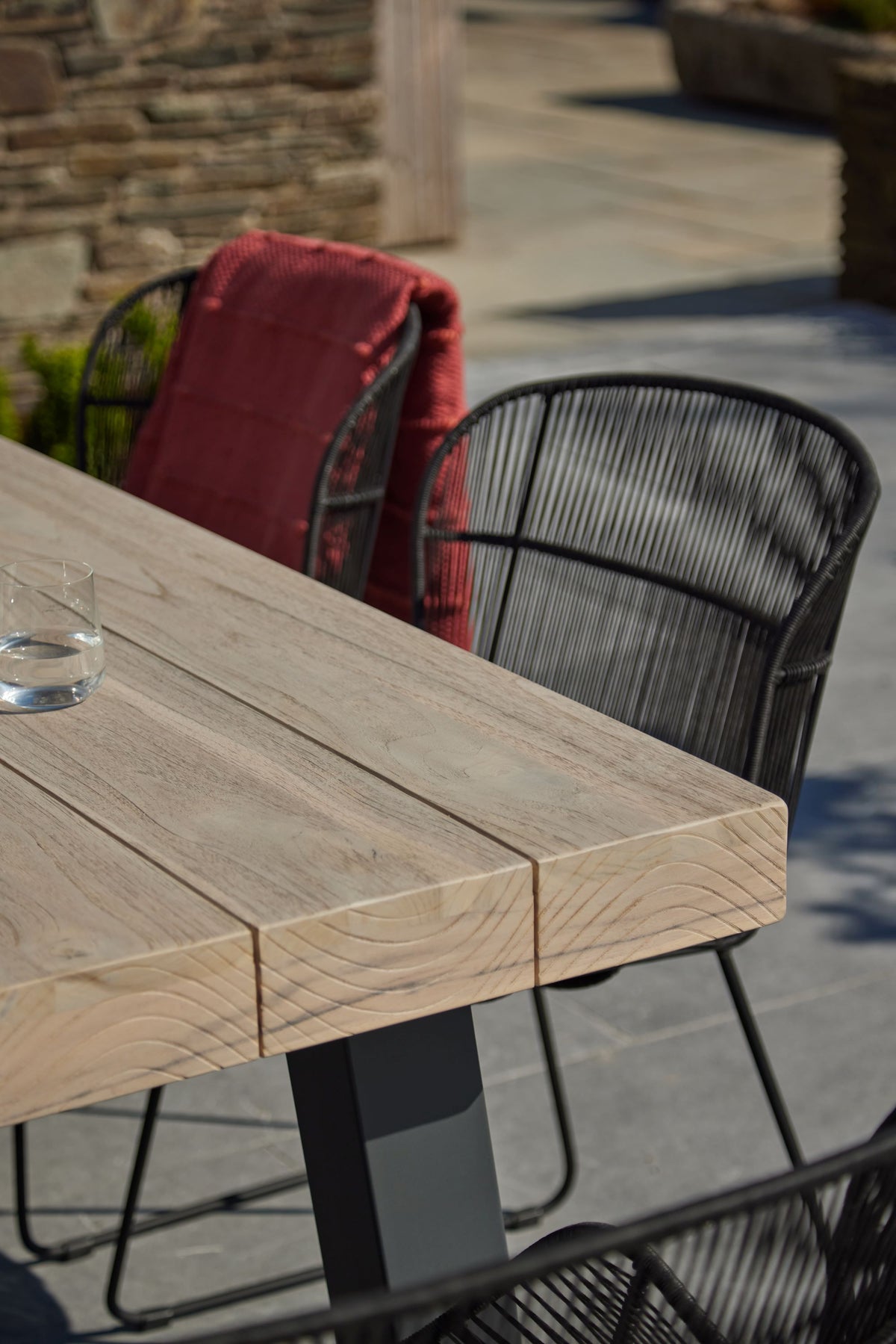 Kingsville Garden Dining Set Graphite 240cm