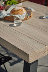 Kingsville Garden Dining Set Graphite 240cm