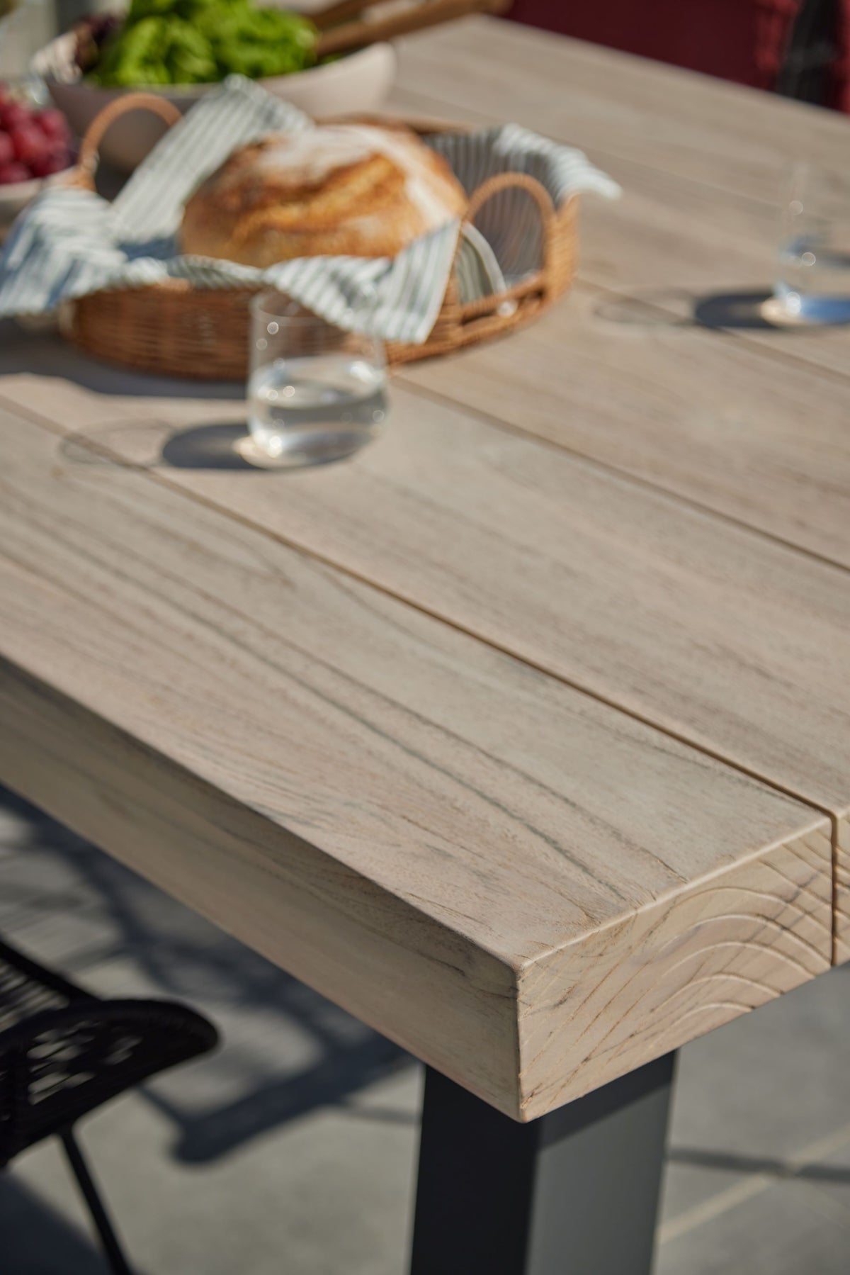 Kingsville Garden Dining Set Graphite 240cm