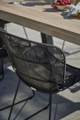 Kingsville Garden Dining Set Graphite 240cm