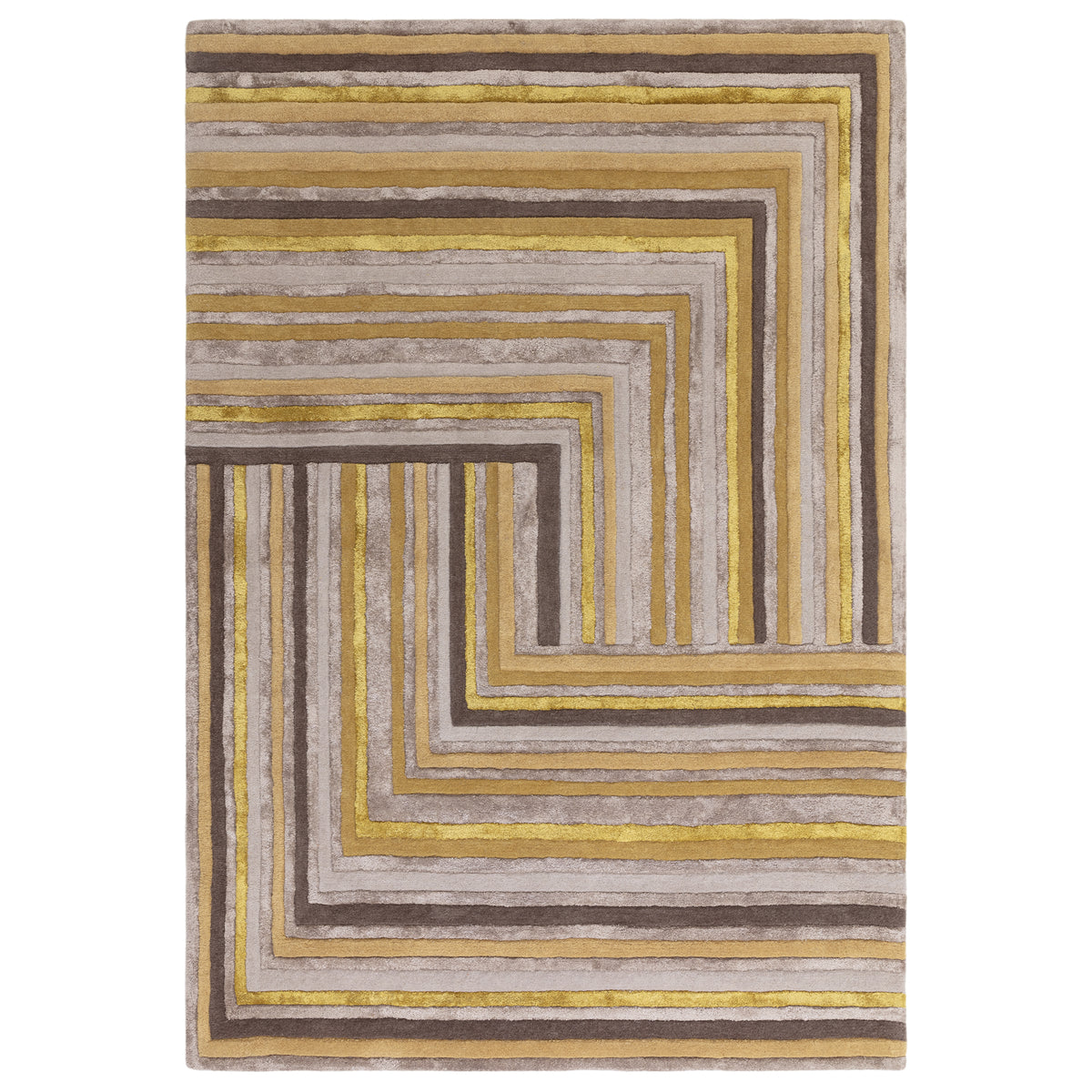 Matrix Network Rug Gold