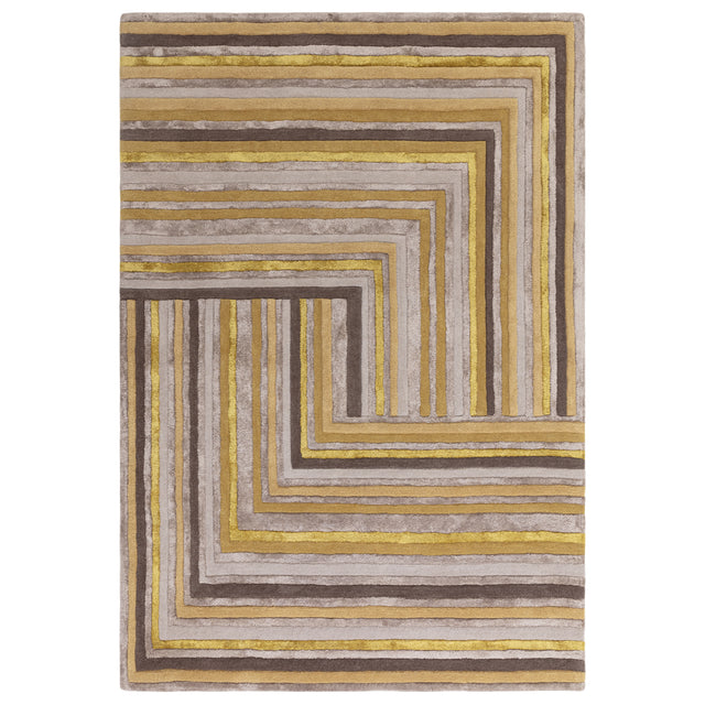 Matrix Network Rug Gold