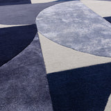 Matrix Oval Rug Indigo