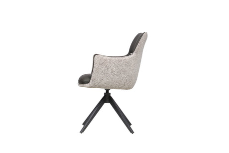 Norah Swivel Chair Dark Grey