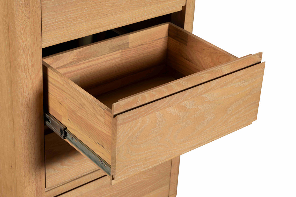 Rowan 5 Drawer Tall Chest Oak