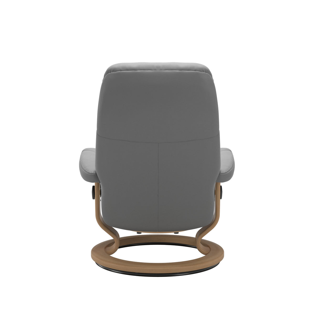 Stressless Consul Wild Dove Small Recliner Chair and Stool