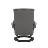 Stressless Mayfair Recliner Chair & Stool Medium Silver Grey/Grey