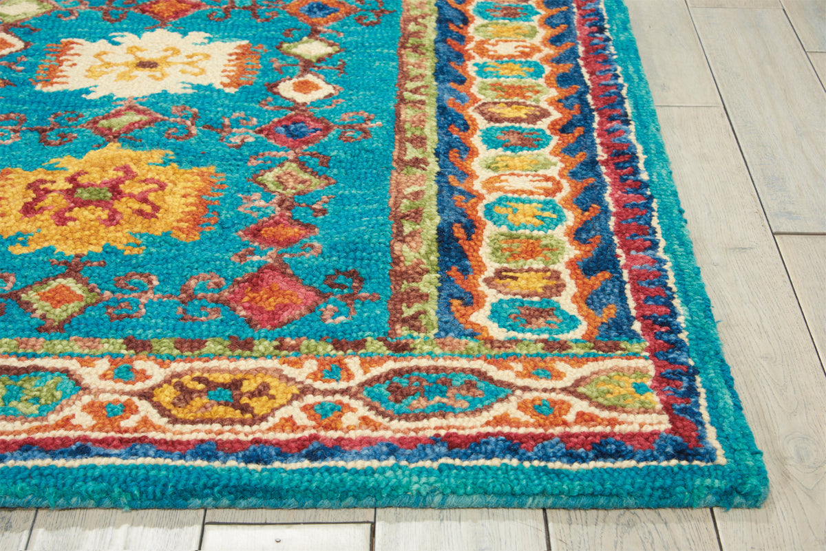 Vibrant VIB09 Teal Rug